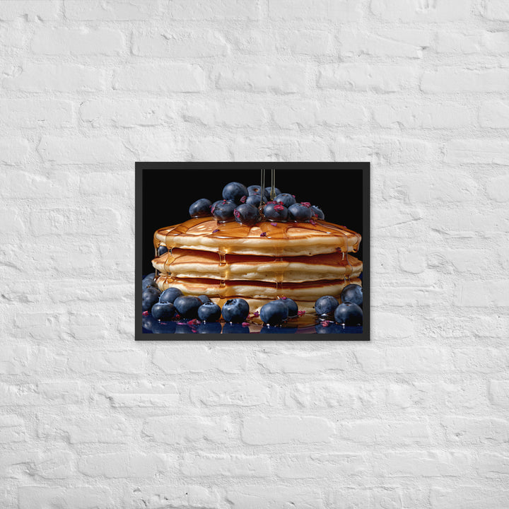 Blueberry Pancakes Framed poster 🤤 from Yumify.AI