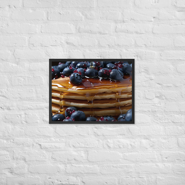 Blueberry Pancakes Framed poster 🤤 from Yumify.AI