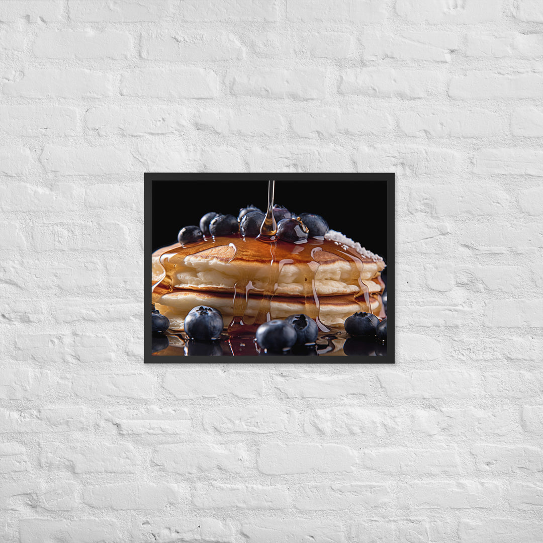 Blueberry Pancakes Framed poster 🤤 from Yumify.AI