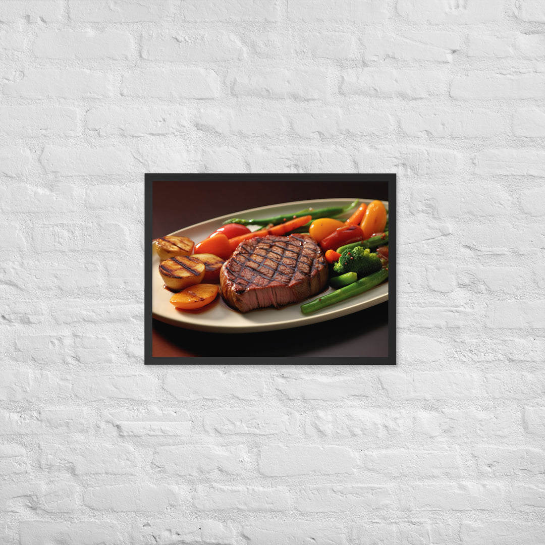 Sirloin Steak Framed poster 🤤 from Yumify.AI