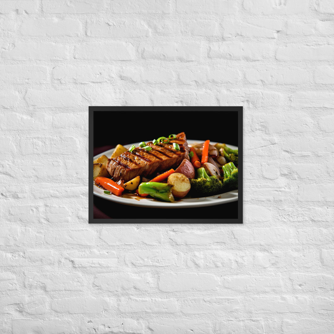 Sirloin Steak Framed poster 🤤 from Yumify.AI