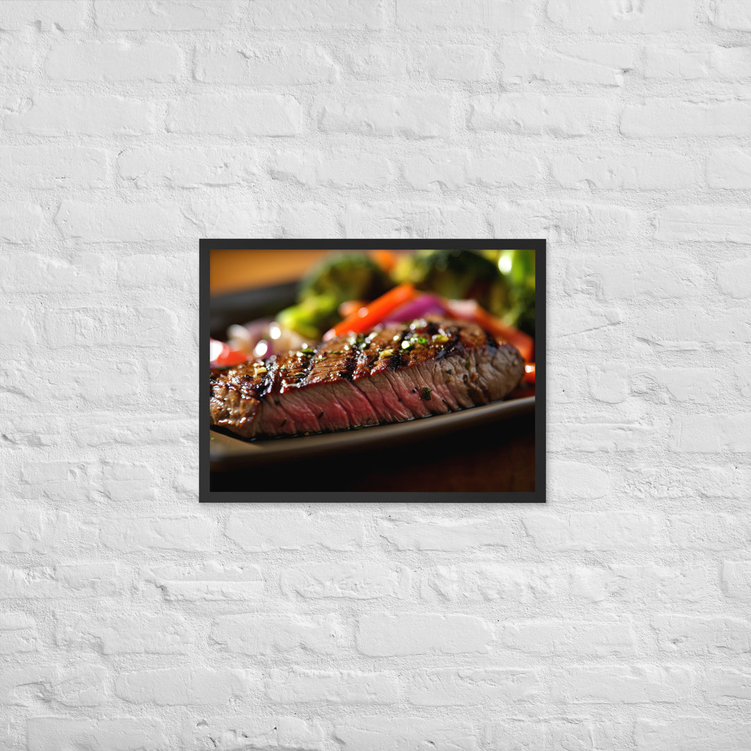 Sirloin Steak Framed poster 🤤 from Yumify.AI