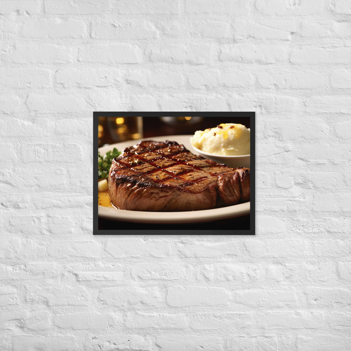 Porter house Steak Framed poster 🤤 from Yumify.AI