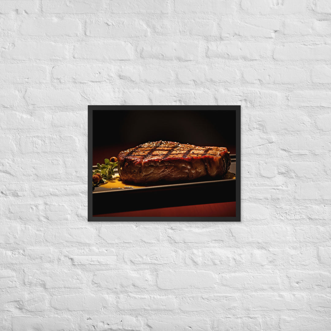 New York Strip Steak Framed poster 🤤 from Yumify.AI