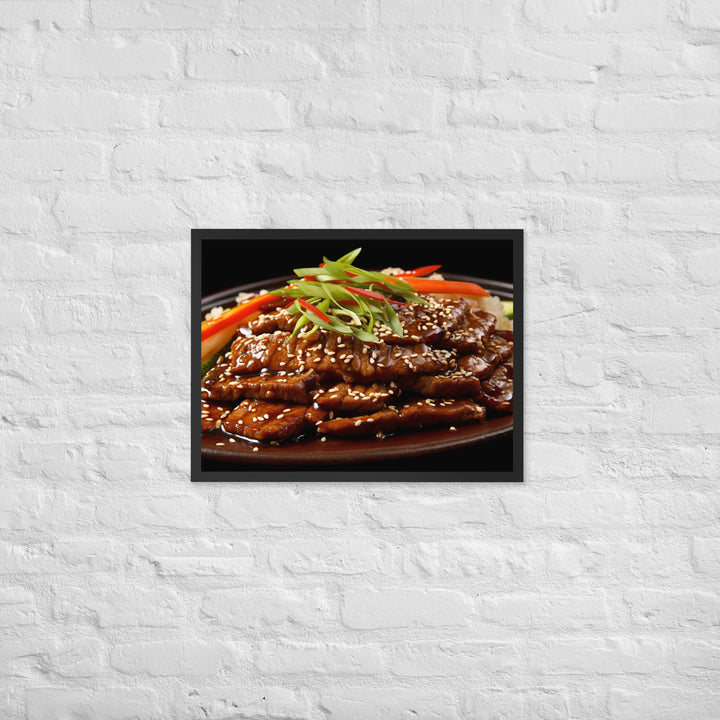 Korean Bulgogi Framed poster 🤤 from Yumify.AI