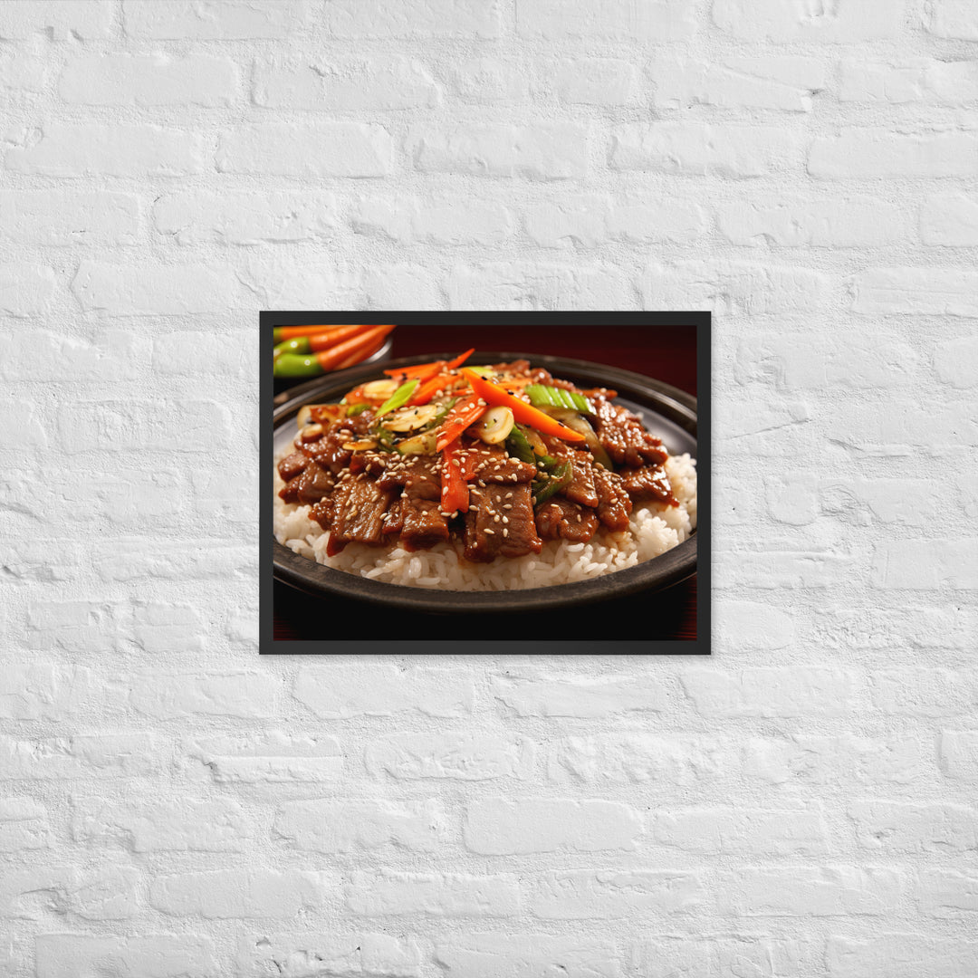 Korean Bulgogi Framed poster 🤤 from Yumify.AI