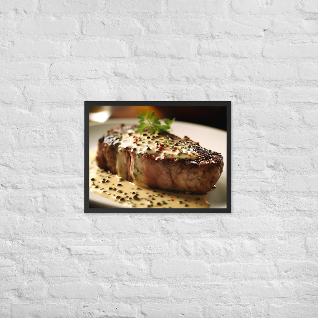 French Steak au Poivre Framed poster 🤤 from Yumify.AI