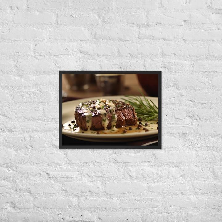 French Steak au Poivre Framed poster 🤤 from Yumify.AI