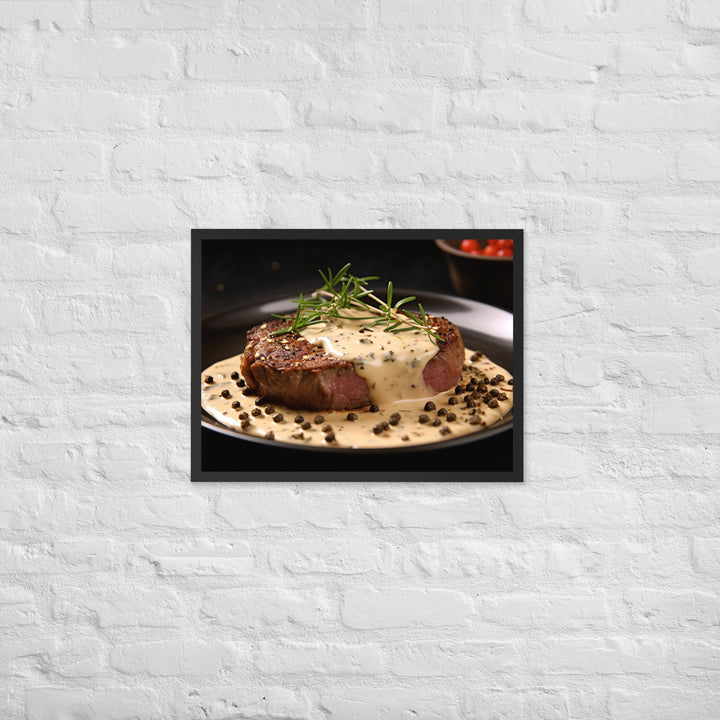 French Steak au Poivre Framed poster 🤤 from Yumify.AI