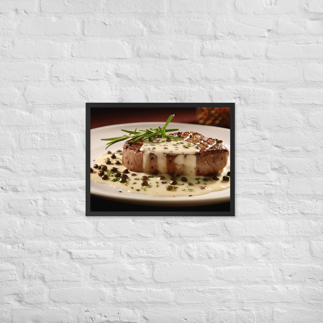 French Steak au Poivre Framed poster 🤤 from Yumify.AI