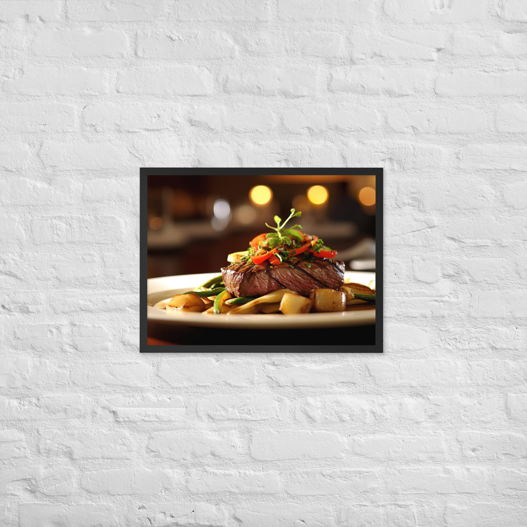 Flat Iron Steak Framed poster 🤤 from Yumify.AI