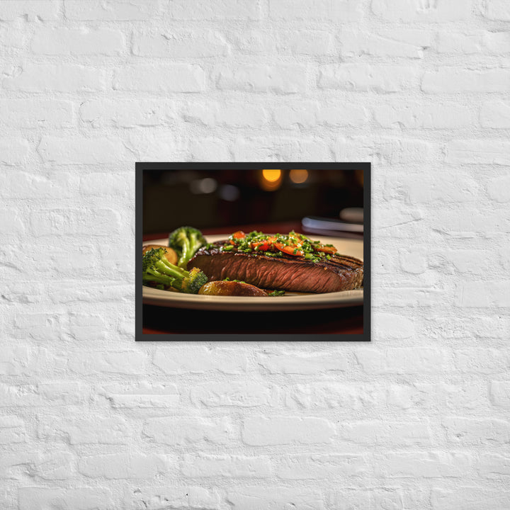 Flat Iron Steak Framed poster 🤤 from Yumify.AI