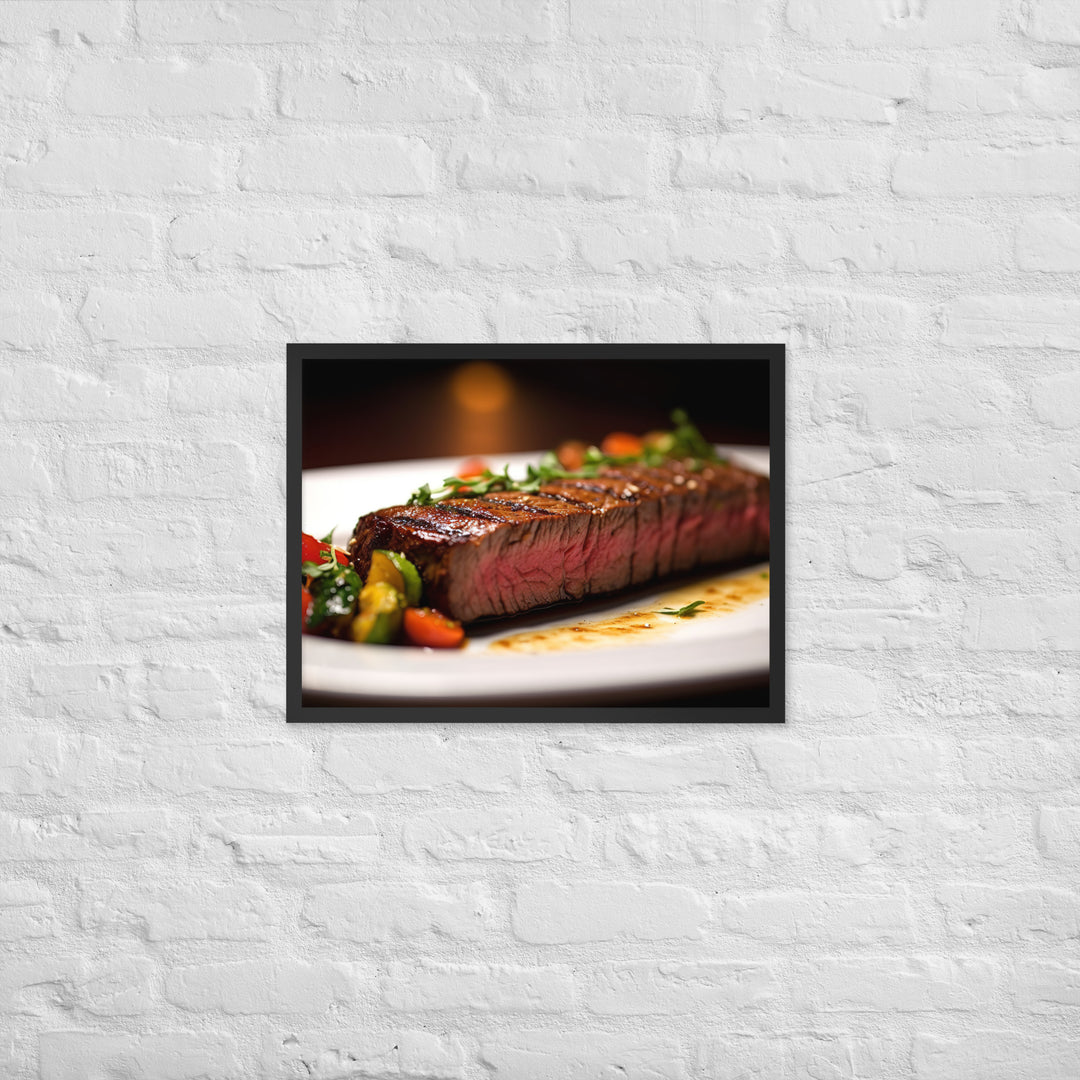 Flat Iron Steak Framed poster 🤤 from Yumify.AI