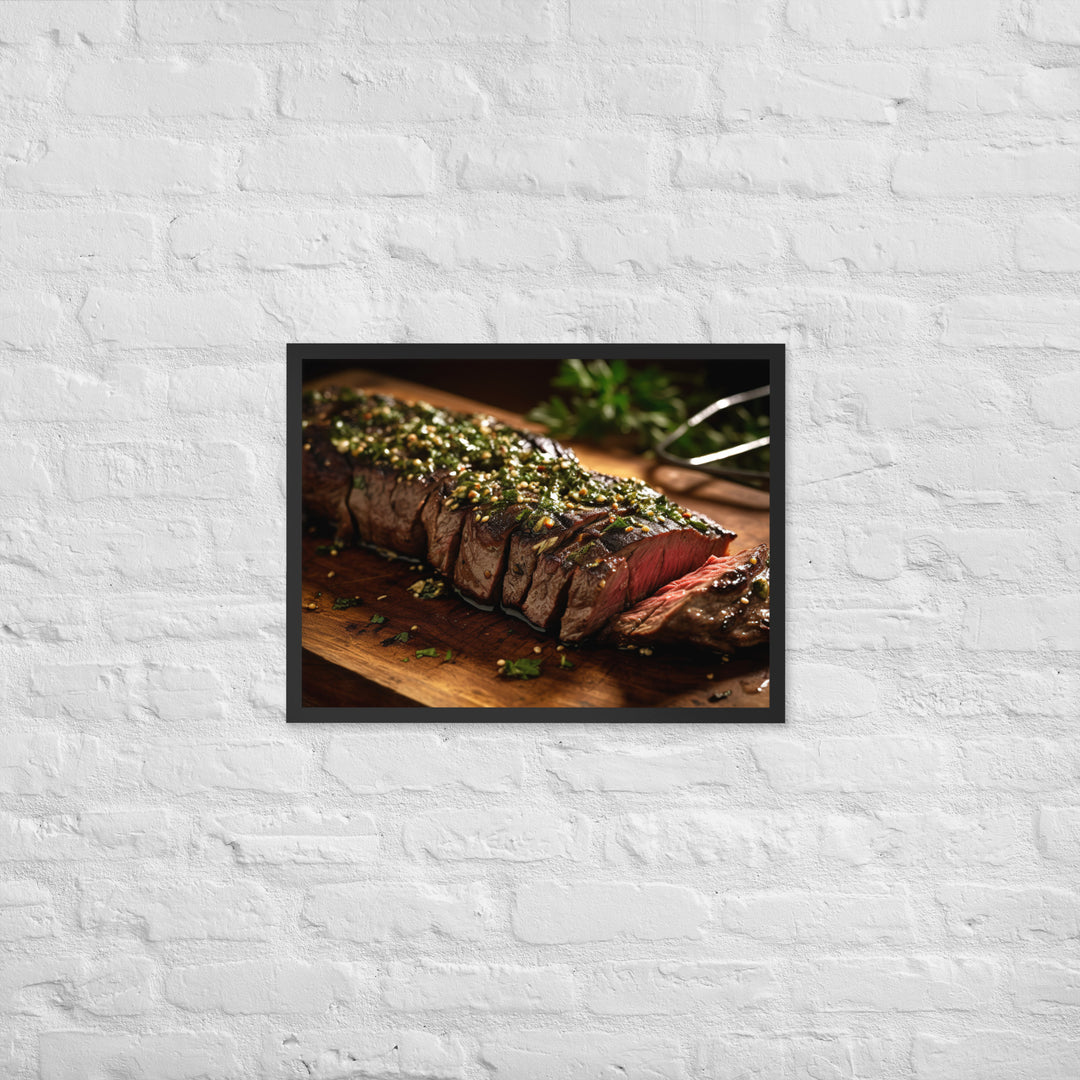 Flank Steak Framed poster 🤤 from Yumify.AI