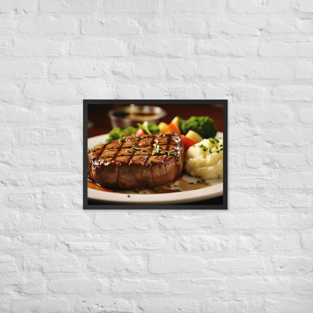 American style Steak Framed poster 🤤 from Yumify.AI