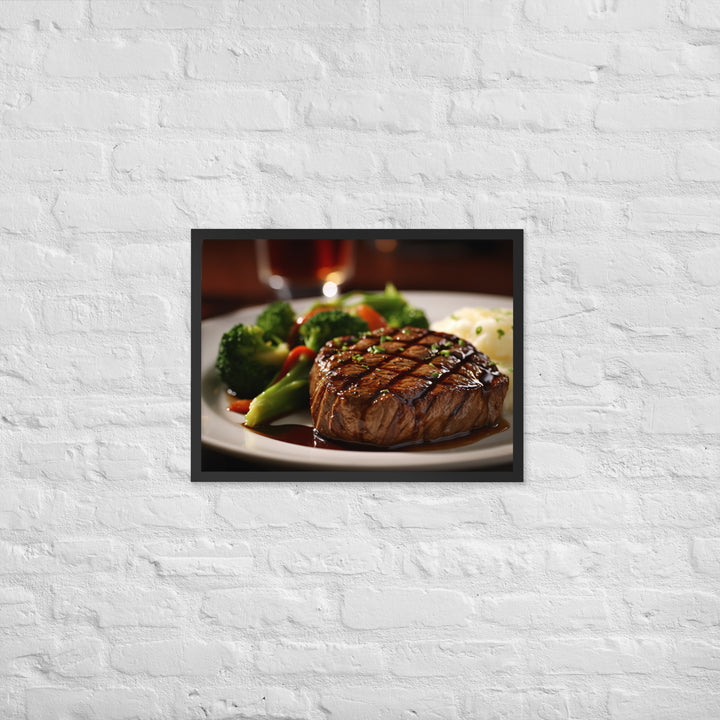 American style Steak Framed poster 🤤 from Yumify.AI