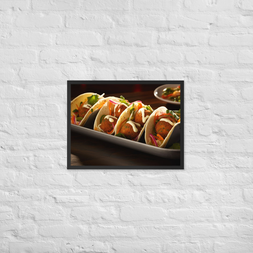 Falafel Tacos Framed poster 🤤 from Yumify.AI