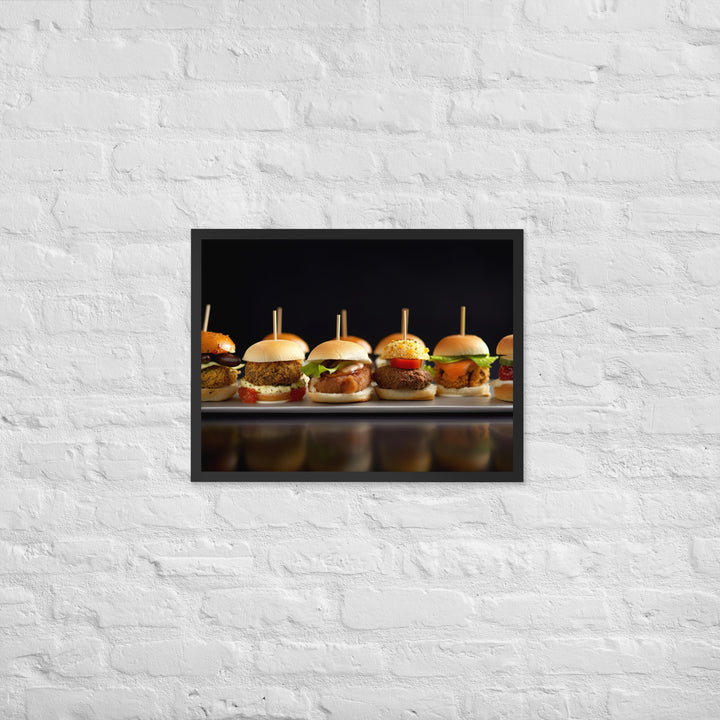 Falafel Sliders Framed poster 🤤 from Yumify.AI