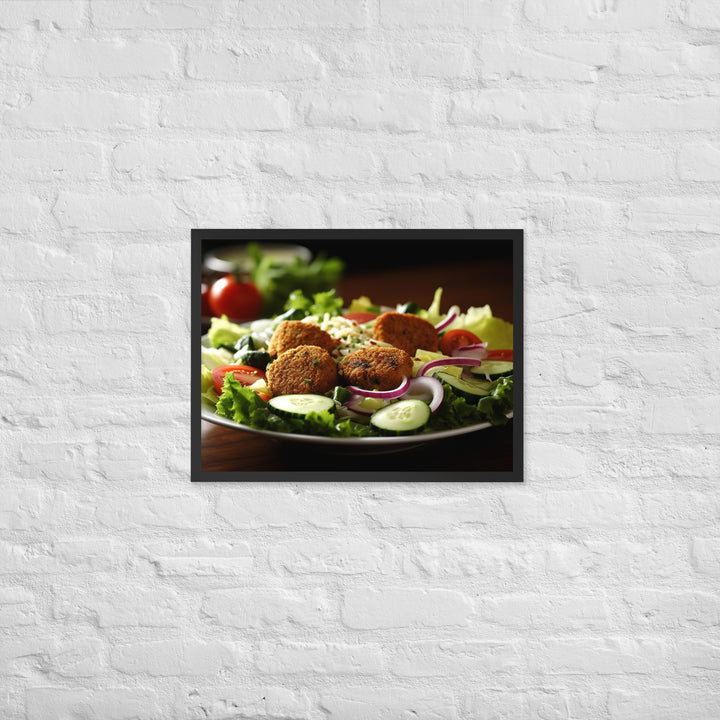 Falafel Salad Framed poster 🤤 from Yumify.AI