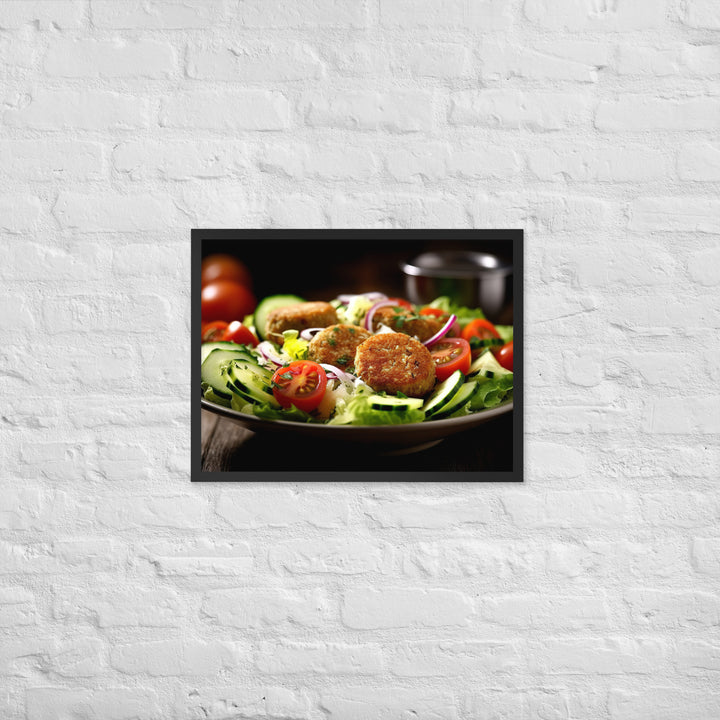 Falafel Salad Framed poster 🤤 from Yumify.AI