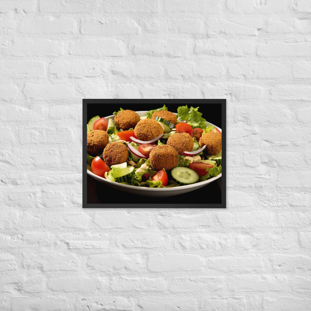 Falafel Salad Framed poster 🤤 from Yumify.AI