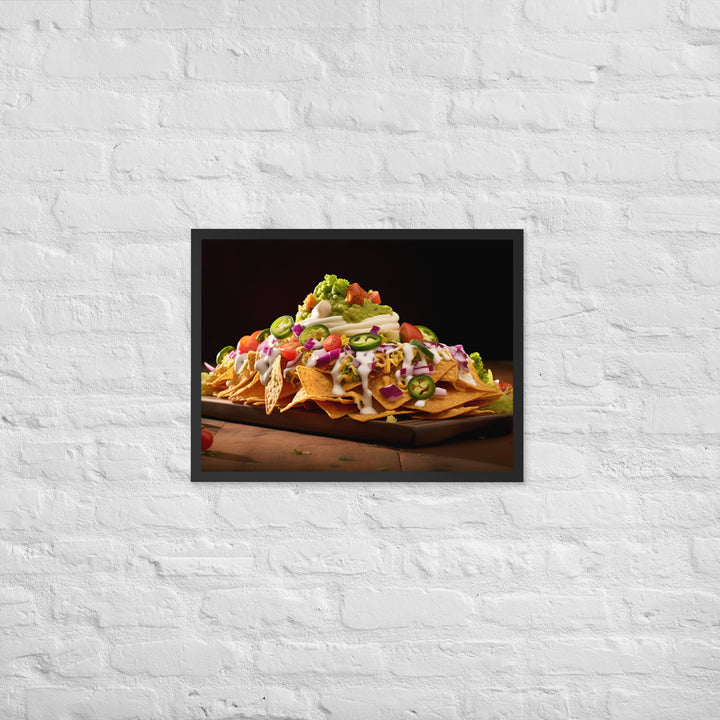 Falafel Nachos Framed poster 🤤 from Yumify.AI