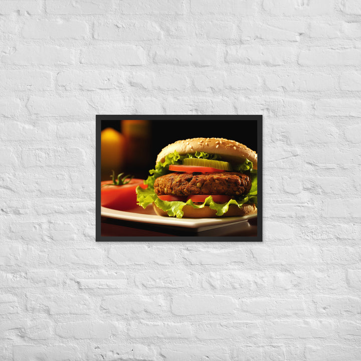 Falafel Burger Framed poster 🤤 from Yumify.AI