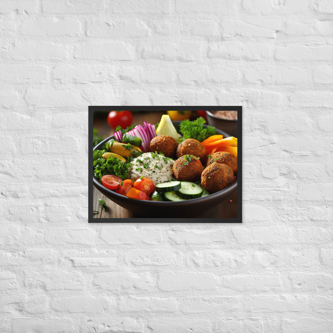 Falafel Bowl Framed poster 🤤 from Yumify.AI