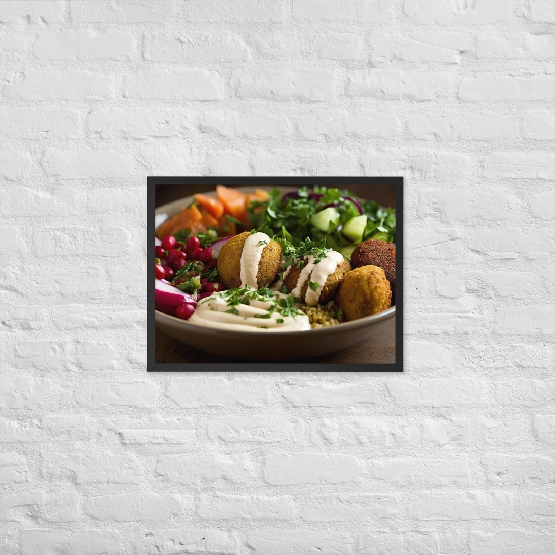 Falafel Bowl Framed poster 🤤 from Yumify.AI