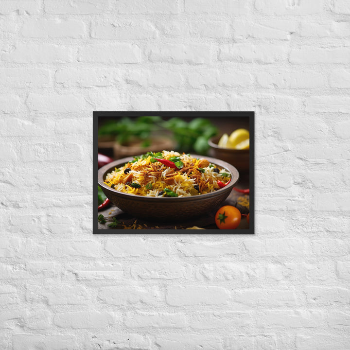 Vegetable Biryani Framed poster 🤤 from Yumify.AI