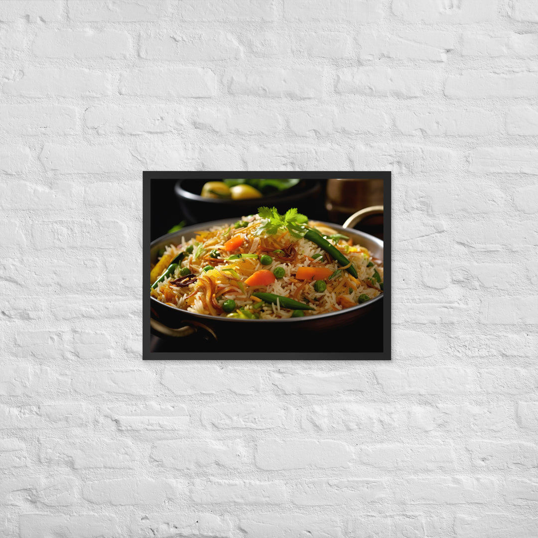 Vegetable Biryani Framed poster 🤤 from Yumify.AI