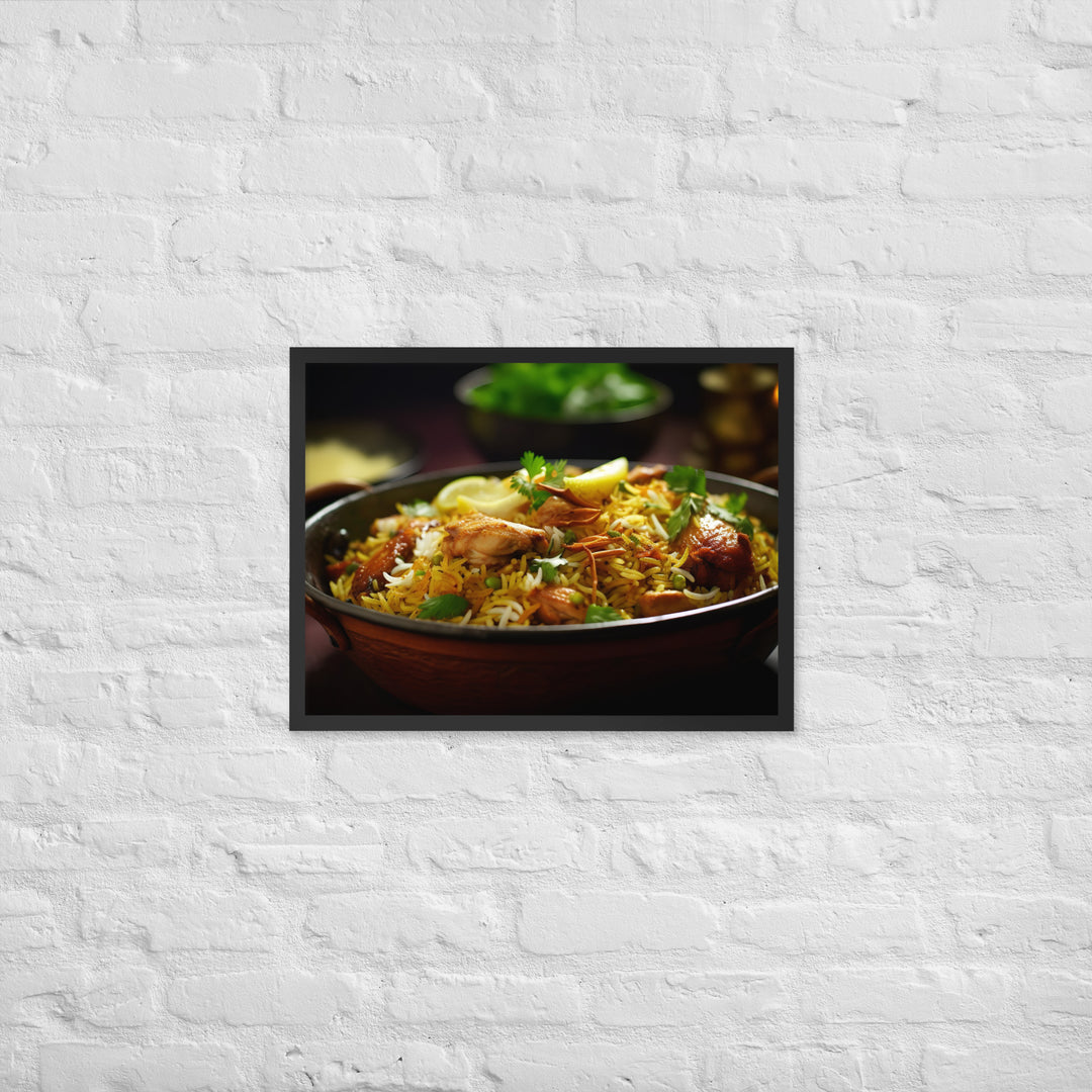 Chicken Biryani Framed poster 🤤 from Yumify.AI