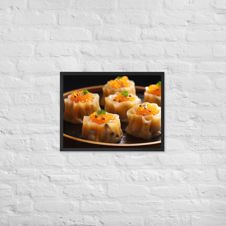 Steamed Siu Mai Framed poster 🤤 from Yumify.AI