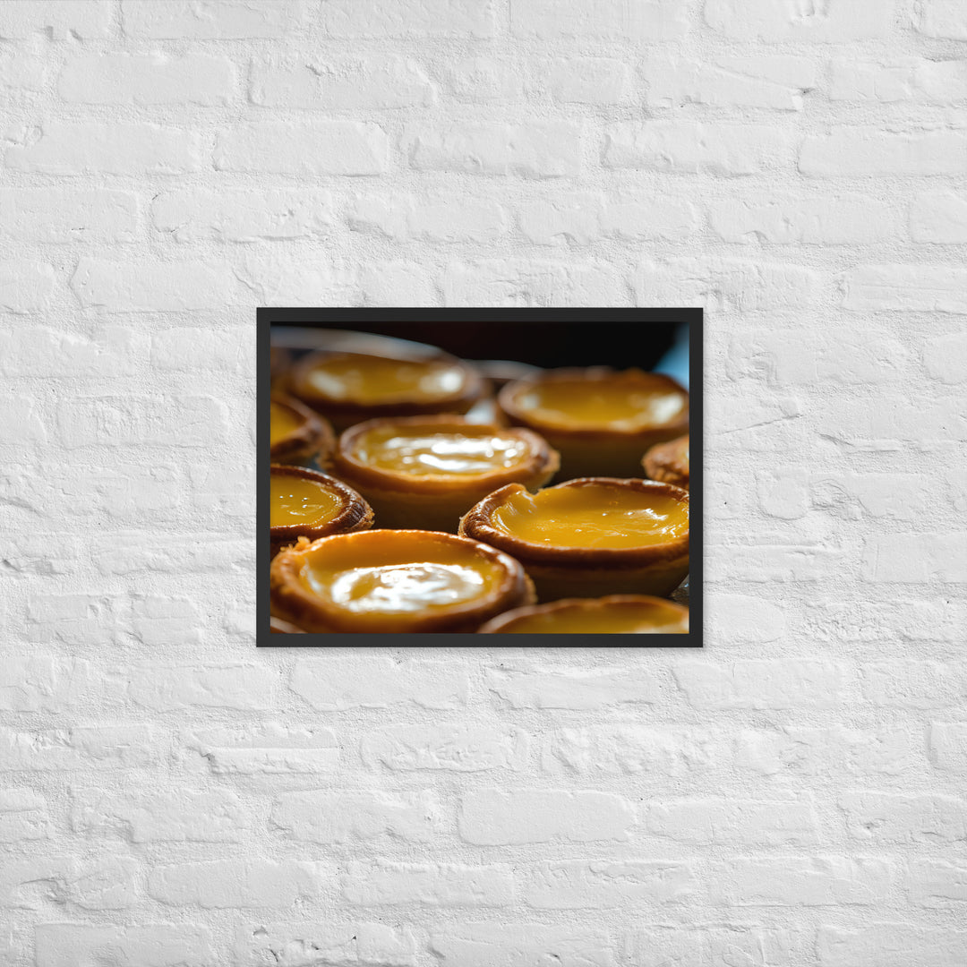 Egg Custard Tarts Framed poster 🤤 from Yumify.AI