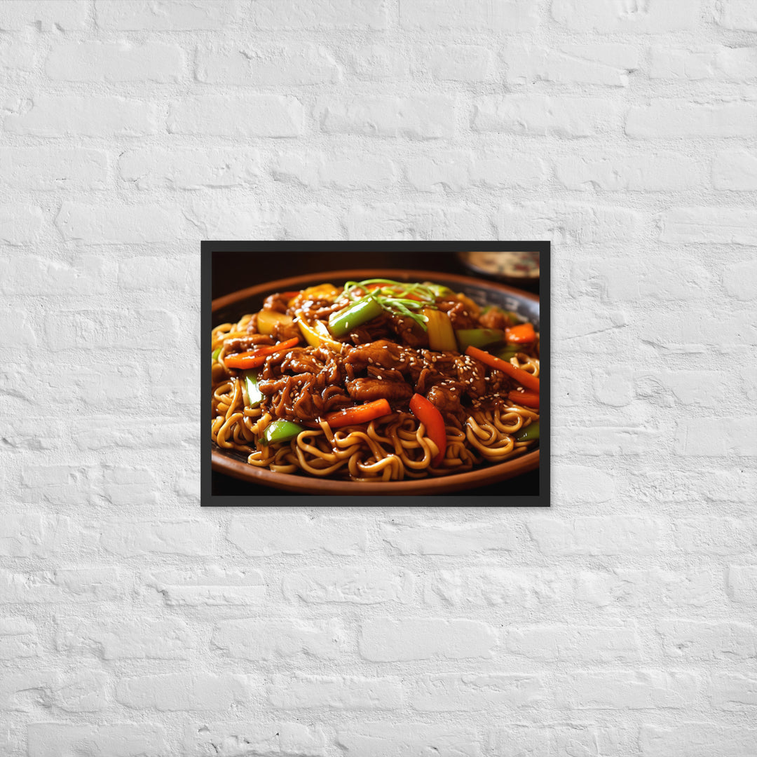 Yakisoba Ramen Framed poster 🤤 from Yumify.AI