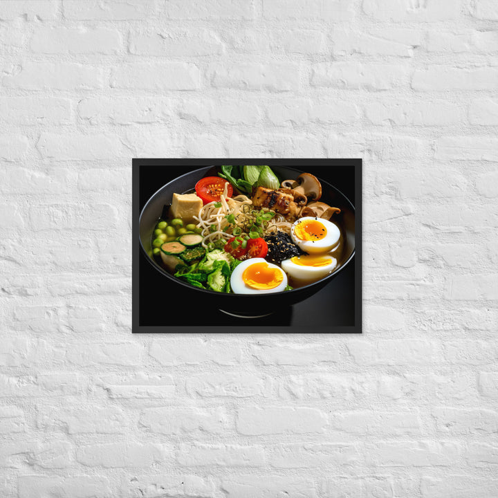 Vegetarian Ramen Framed poster 🤤 from Yumify.AI