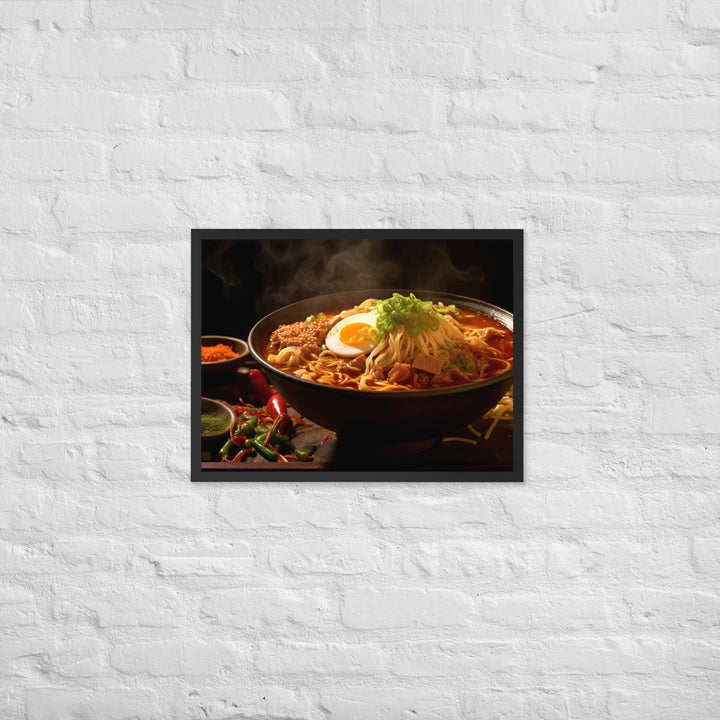 Spicy Ramen Framed poster 🤤 from Yumify.AI