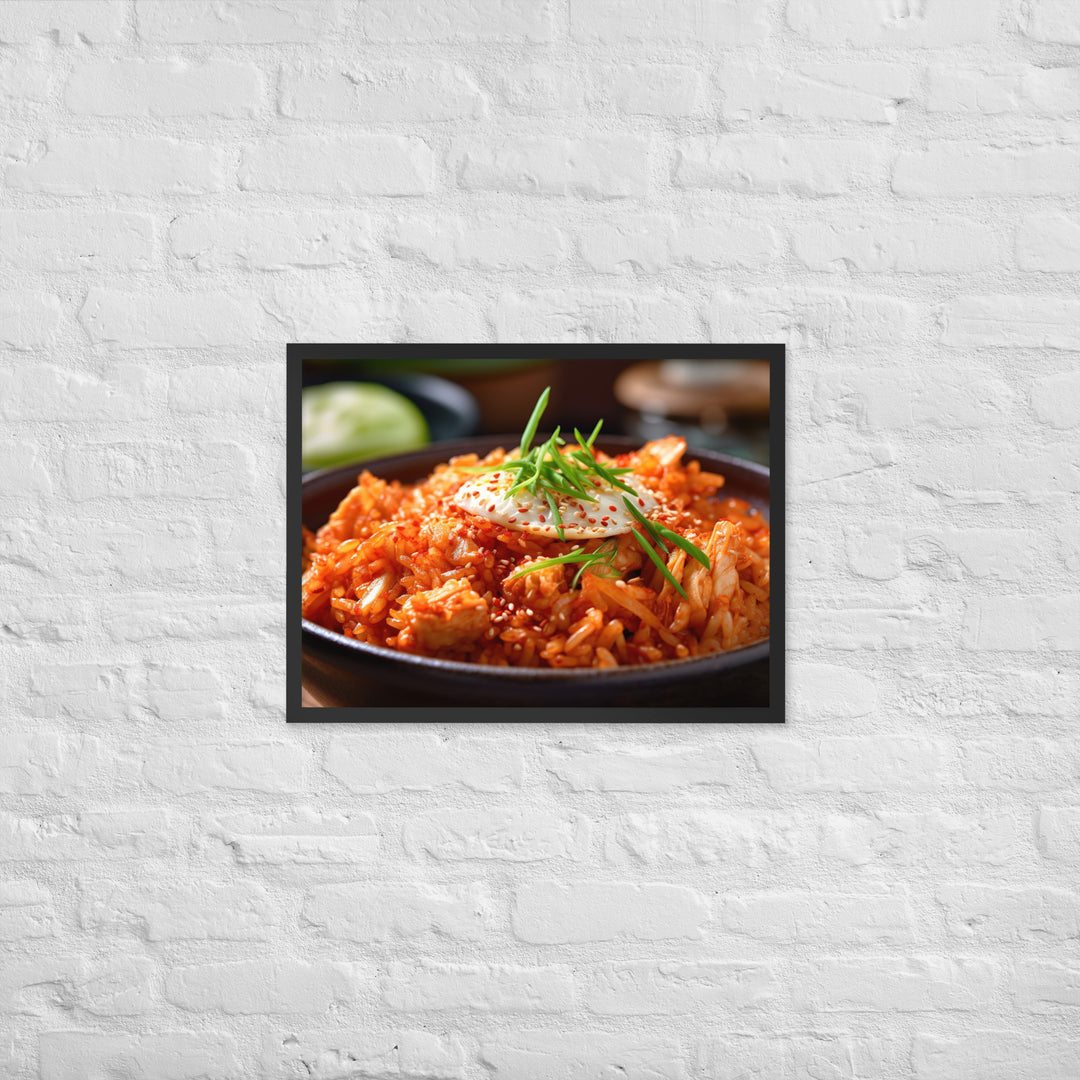 Kimchi Fried Rice Framed poster 🤤 from Yumify.AI