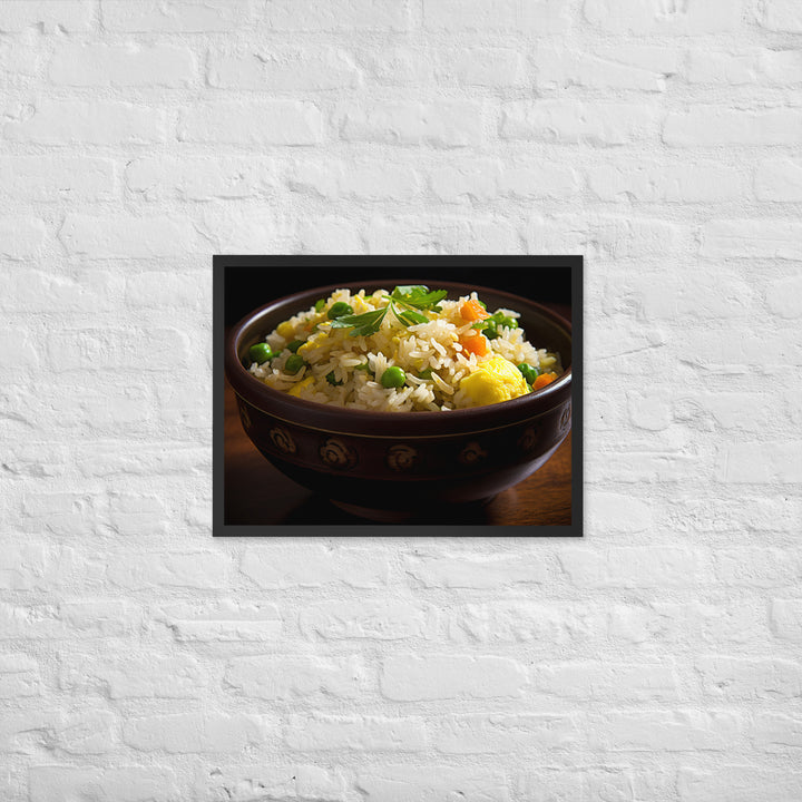 Egg Fried Rice Framed poster 🤤 from Yumify.AI