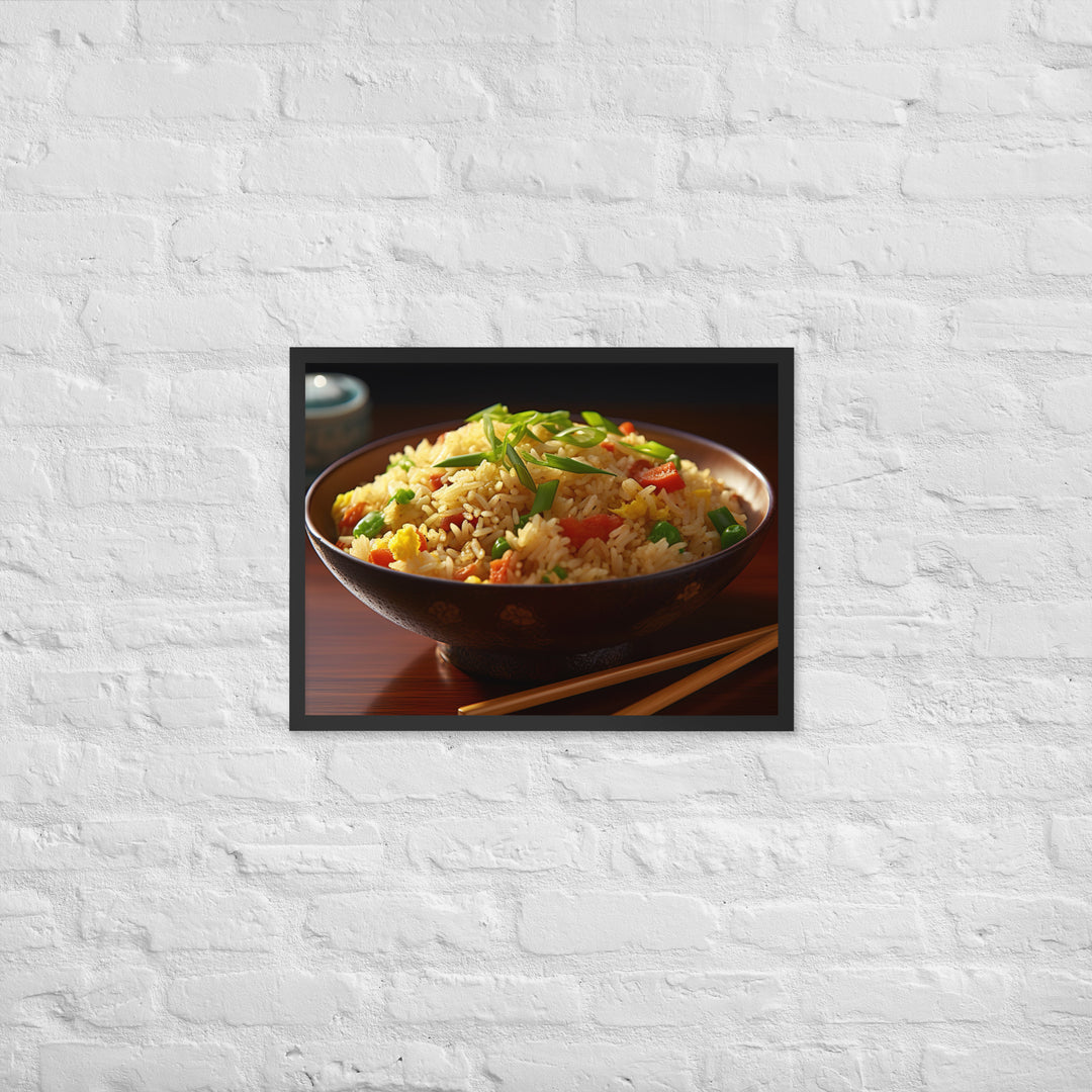 Egg Fried Rice Framed poster 🤤 from Yumify.AI