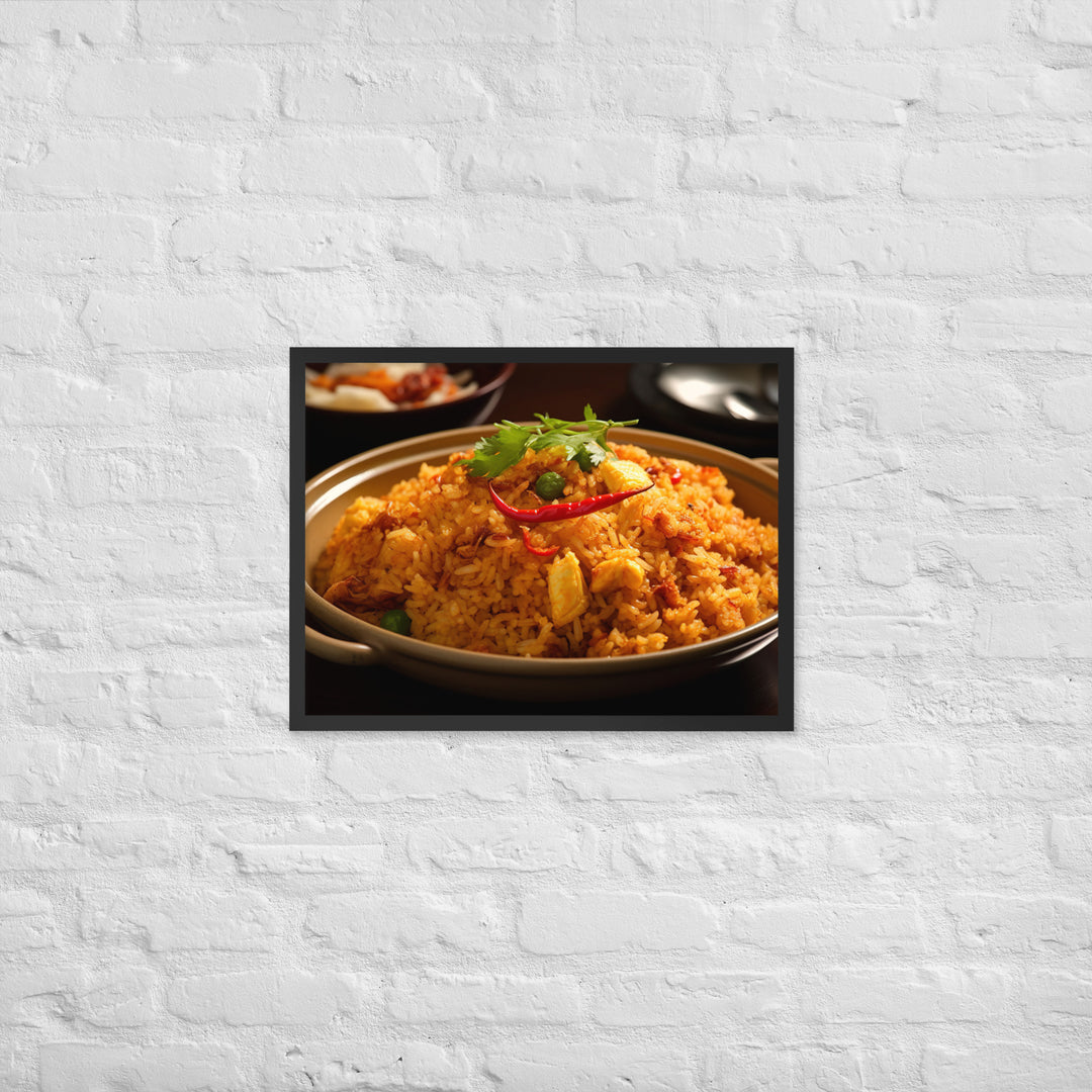 Crab Fried Rice Framed poster 🤤 from Yumify.AI