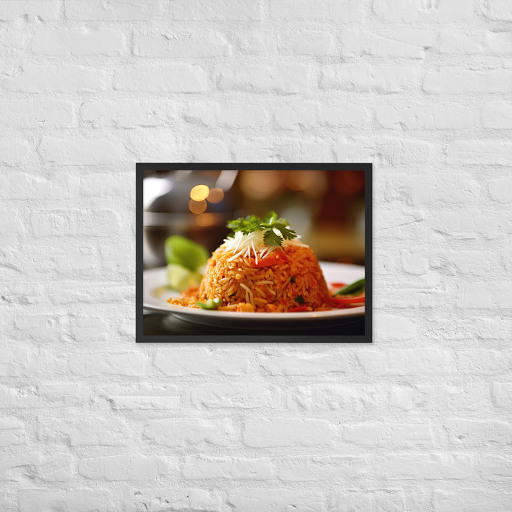 Crab Fried Rice Framed poster 🤤 from Yumify.AI