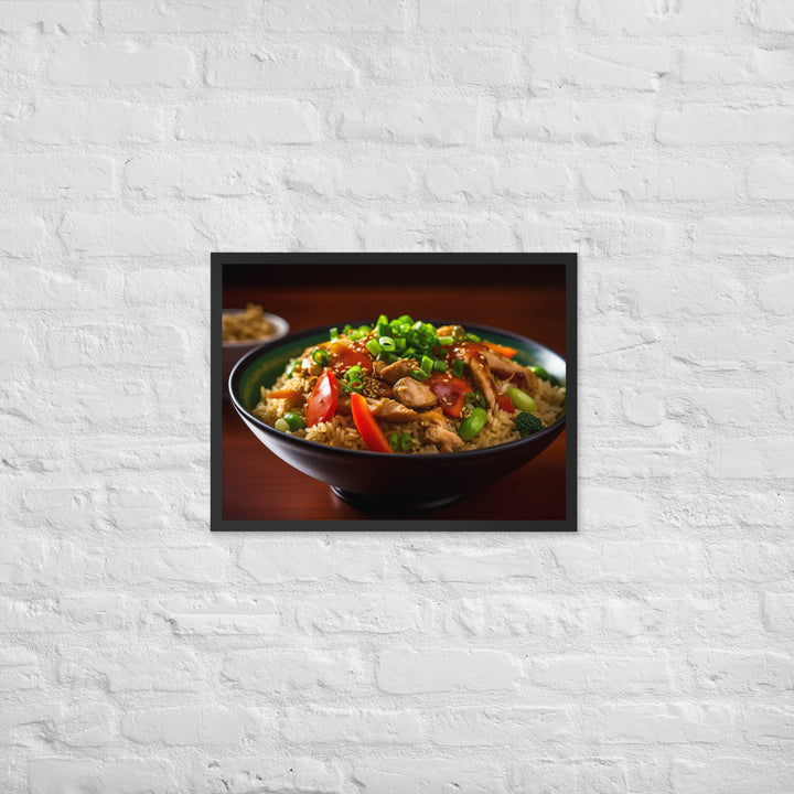 Chicken Fried Rice Framed poster 🤤 from Yumify.AI