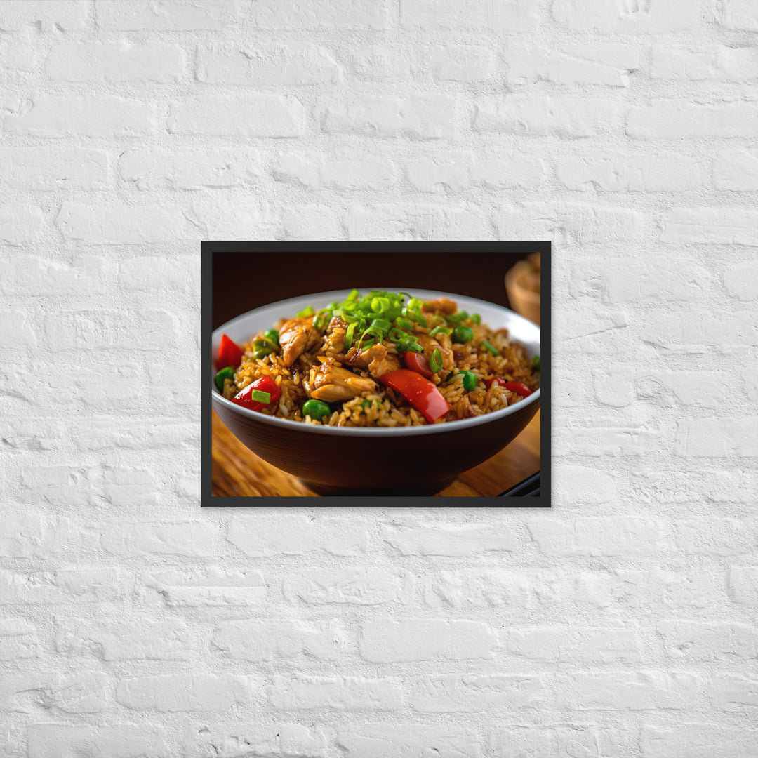 Chicken Fried Rice Framed poster 🤤 from Yumify.AI