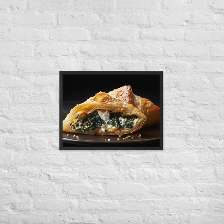 Spinach and Feta Croissant Framed poster 🤤 from Yumify.AI