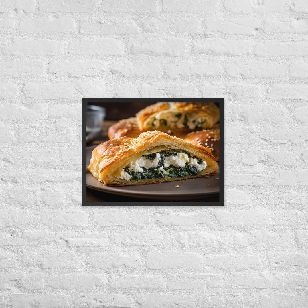 Spinach and Feta Croissant Framed poster 🤤 from Yumify.AI