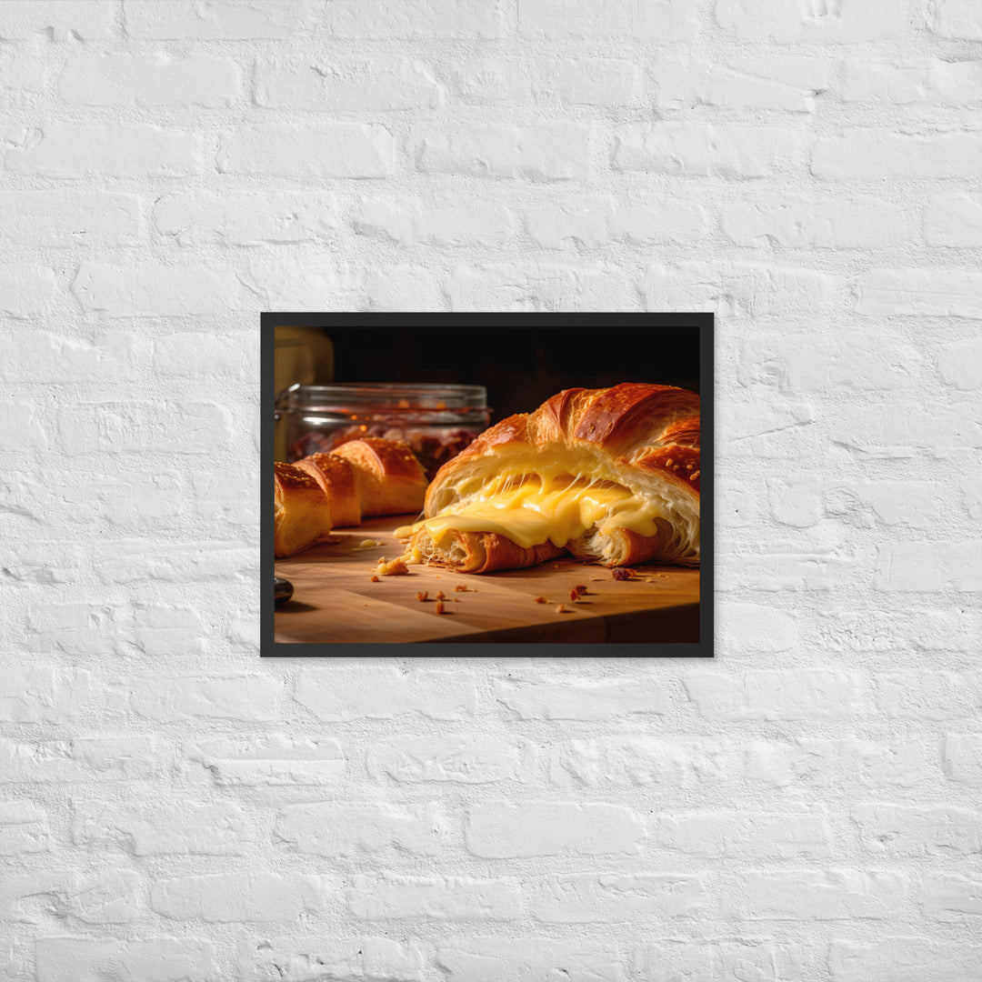 Cheese Croissant Framed poster 🤤 from Yumify.AI