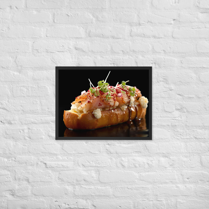 Lobster Roll Framed poster 🤤 from Yumify.AI