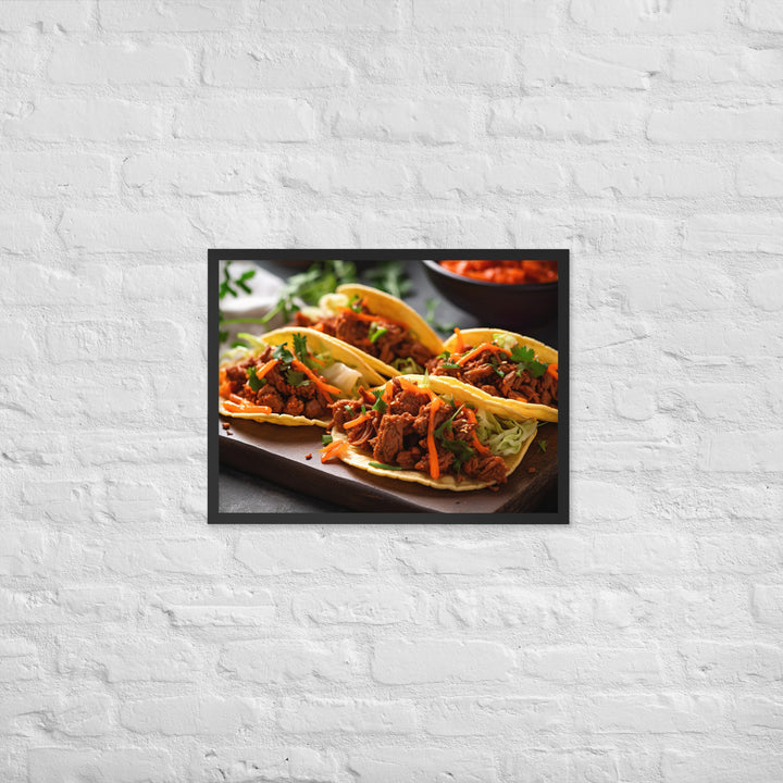 Kimchi Tacos Framed poster 🤤 from Yumify.AI