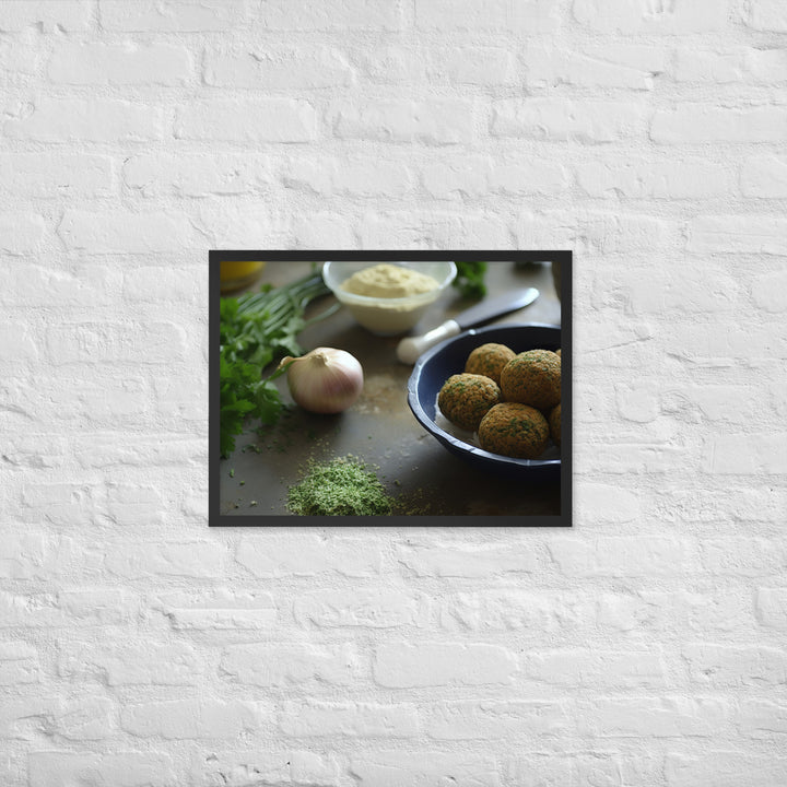 Traditional Falafel Recipe Framed poster 🤤 from Yumify.AI
